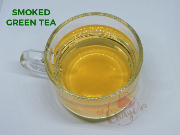 the chayi smoked green tea with cup brewed 2