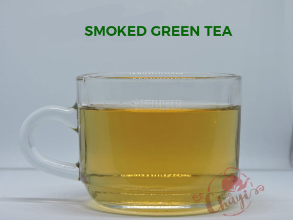 the chayi smoked green tea with cup brewed