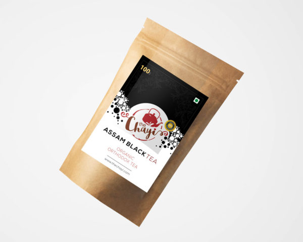 the chayi assam black tea pouch inclined